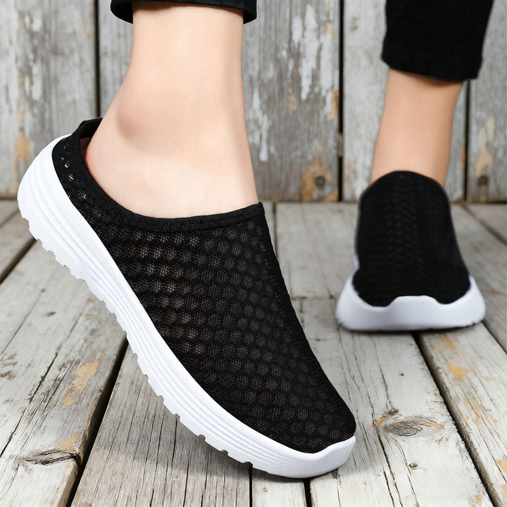 Damen Atmungsaktive Clogs aus Netzmaterial Drune