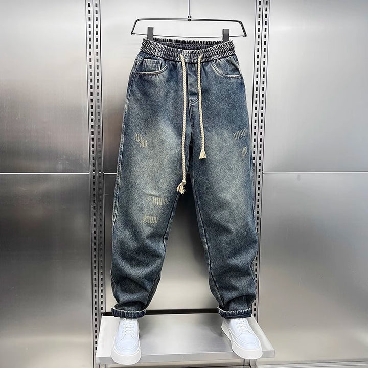 Herren Bequeme und lockere Denim-Hose Drune