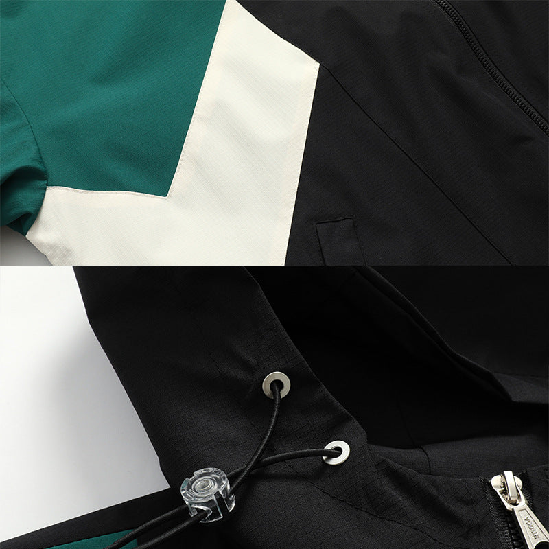 Herren Sportliche Übergangsjacke mit Farbblockdesign Drune