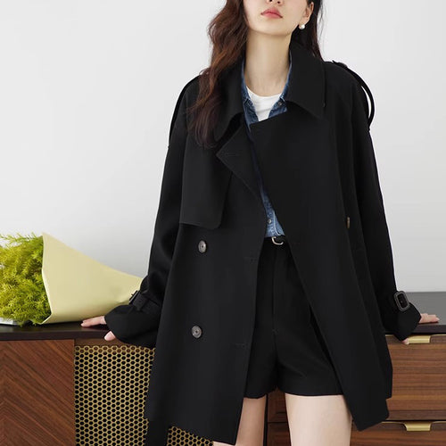 Damen Eleganter Oversized-Trenchcoat Drune