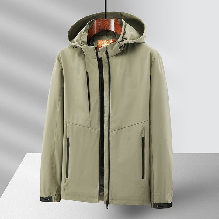 Herren Wetterfeste Outdoorjacke mit praktischer Kapuze Drune