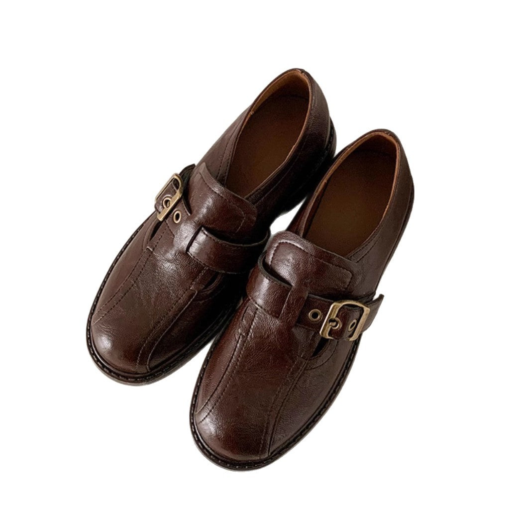 Damen Elegante und stilvolle Loafers mit Schnallen-Detail Drune