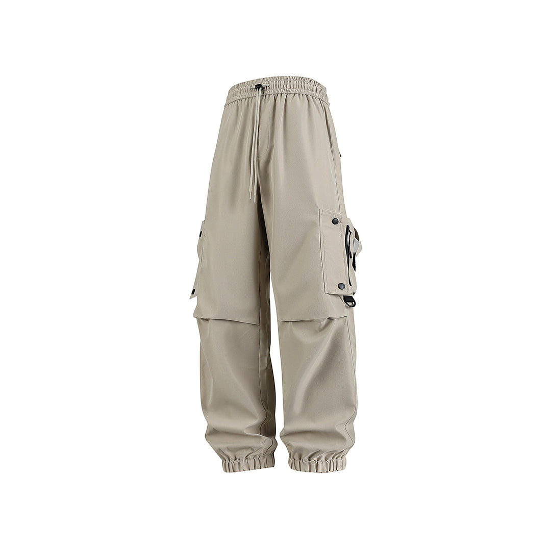 Herren Weite Technical‑Cargo‑Jogger mit elastischem Tunnelzugbund, Multifunktions‑Cargotaschen und verstellbaren Beinabschlüssen Drune