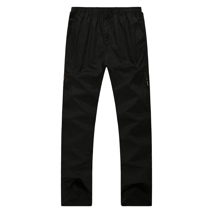 Herren Cargo-Hose mit elastischem Bund, geradem Bein und Mehrfach-Taschen Drune