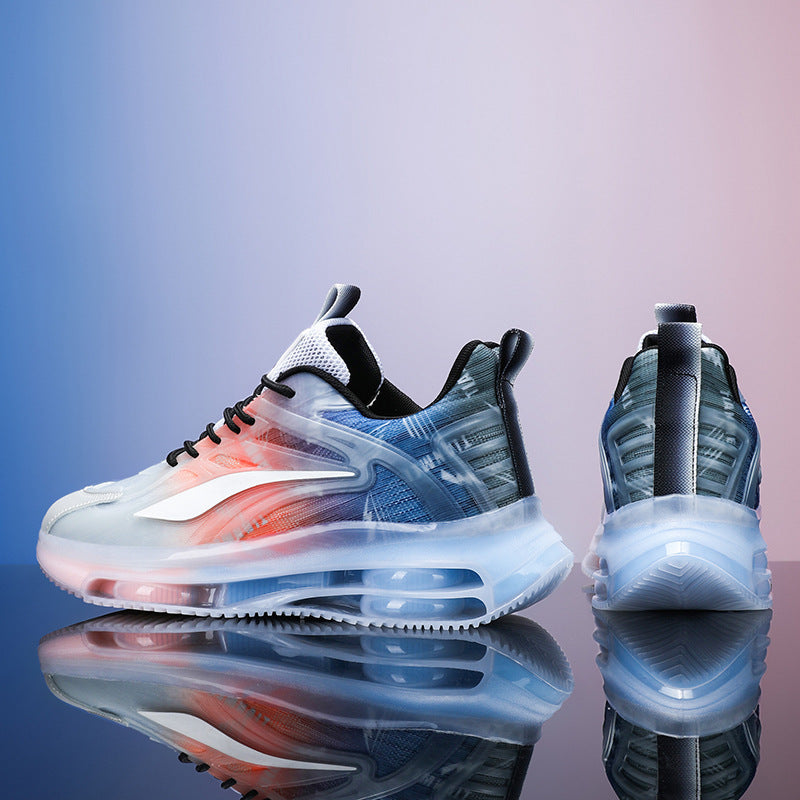 Unisex leichte Luftkissen-Sneaker mit transparentem Gradient-Obermaterial und sichtbarer Luftkammer Drune