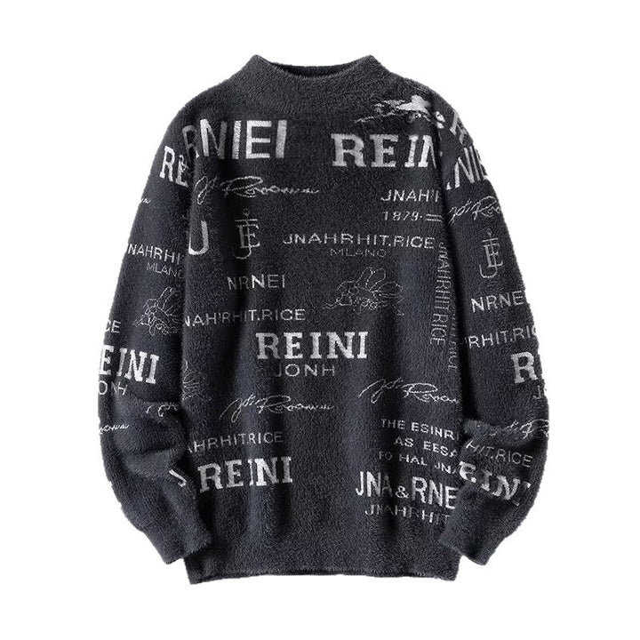 Damen Kuscheliger Oversized Pullover mit hohem Kragen Drune