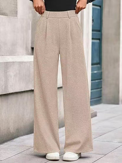 Damen weite Palazzo-Hosen mit elegantem Bund Drune