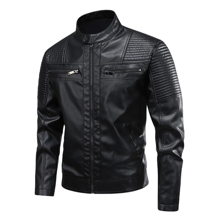 Herren Modische und hochwertige Lederjacke Drune