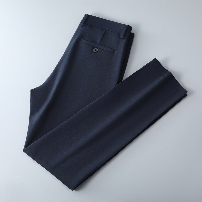 Herren Schmal geschnittene Anzughose aus Stretchtwill mit geradem Bein Drune