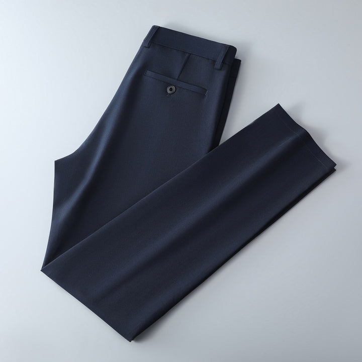 Herren Schmal geschnittene Anzughose aus Stretchtwill mit geradem Bein Drune