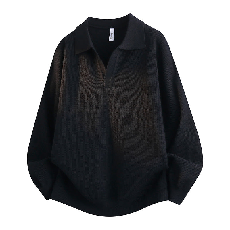 Damen Lässiger Pullover mit V-Ausschnitt Drune
