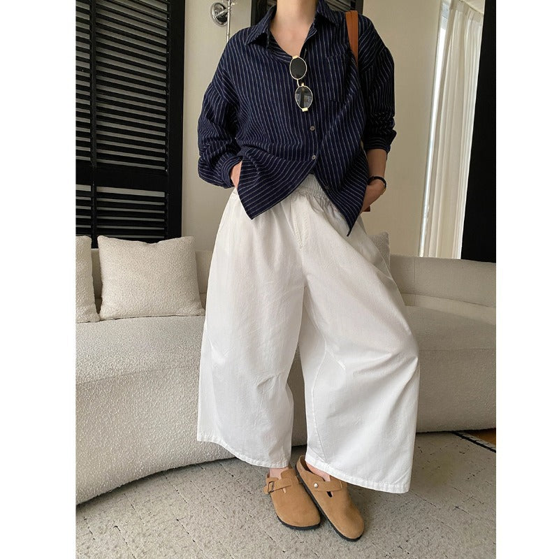 Damen lässige weite Chino-Hosen Drune