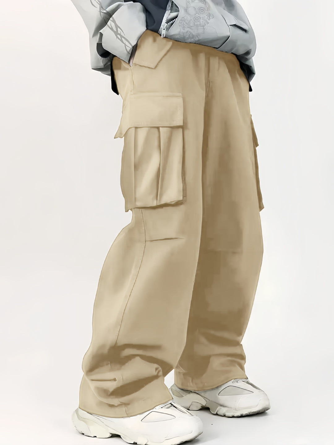 Herren Weite Utility‑Cargohose mit Multifunktions‑Taschen & legerer Baggy‑Passform Drune