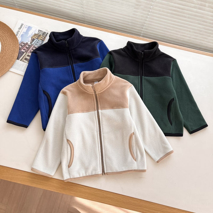 Damen Fleecejacke mit hochschließendem Kragen und praktischen Reißverschlusstaschen Drune