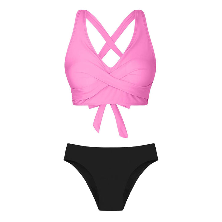 Damen Zweiteiliger Badeanzug mit floralem Design Drune