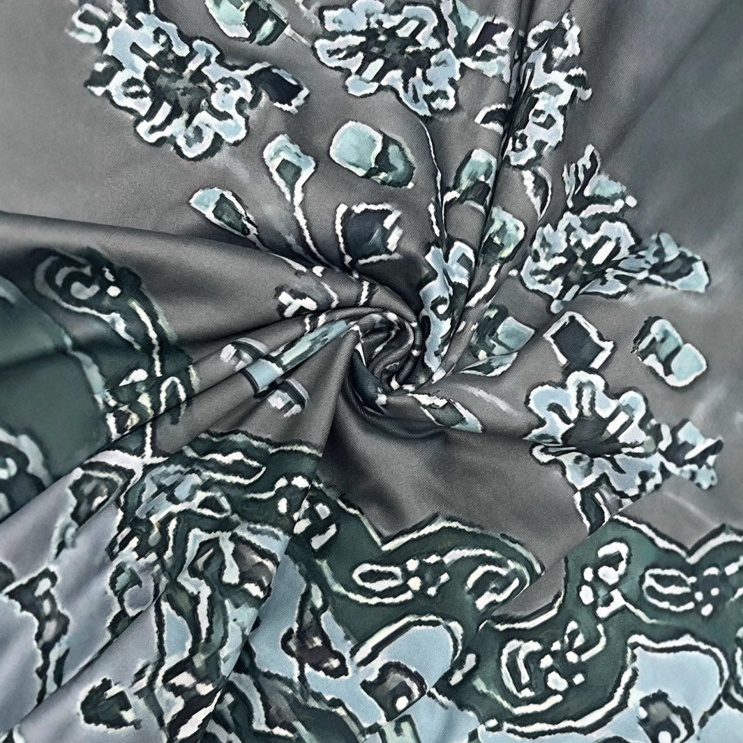 Damen Maxi-Kleid mit verspieltem Ethnomuster und schwingendem Schnitt Drune