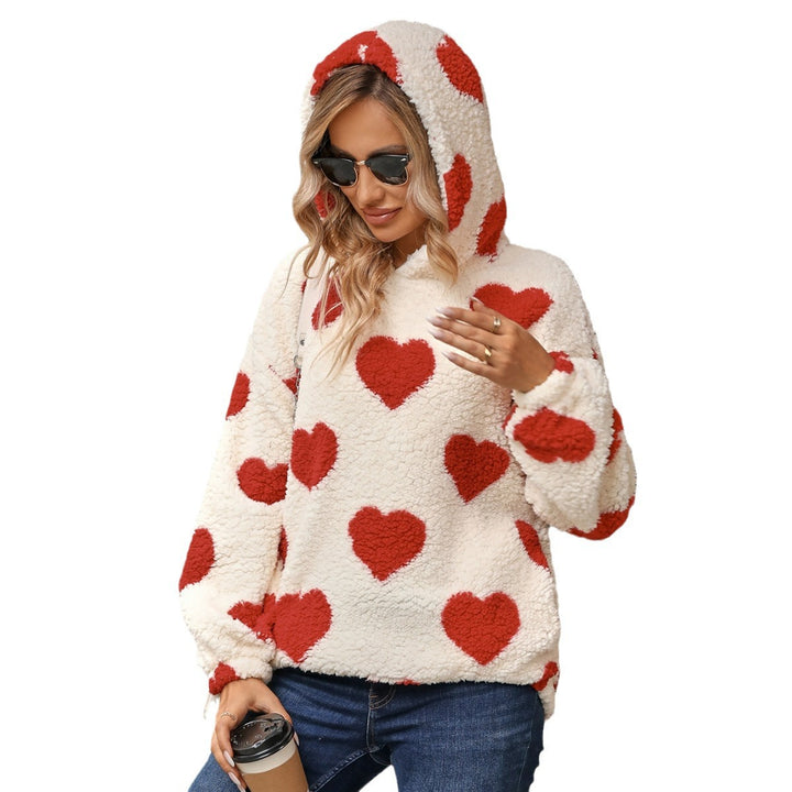 Damen Kuscheliger Pullover mit Herzmuster Drune