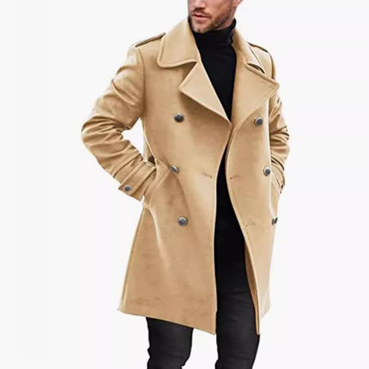 Herren eleganter und leichter Frühlingstrenchcoat Drune