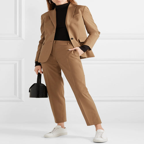 Damen Maßgeschneiderter Zweiteiliger Blazer‑Hosenanzug im schlanken Tailoring Drune