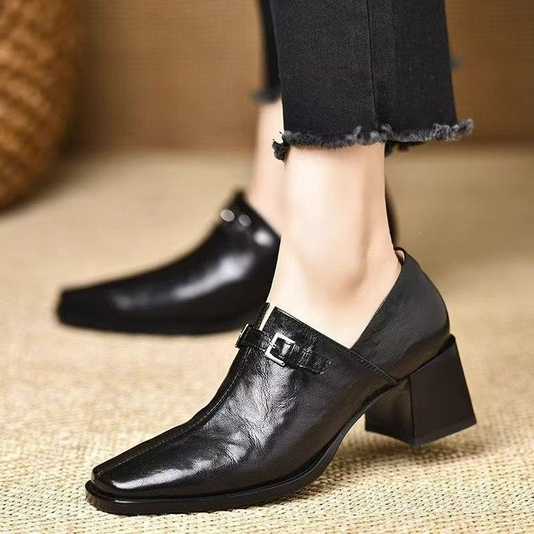 Damen Elegante Slingback-Stiefeletten mit Hochglanz-Optik Drune