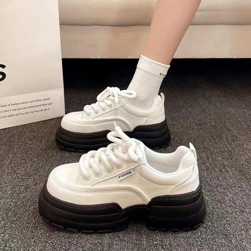 Damen Chunky Sneakers mit modischer Profilsohle und atmungsaktiver Oberflächenstruktur Drune