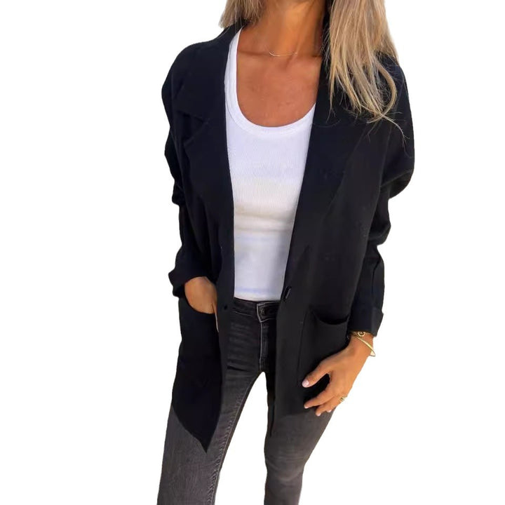 Damen Oversized Blazer mit lässiger Taschenstruktur und weichem Material Drune