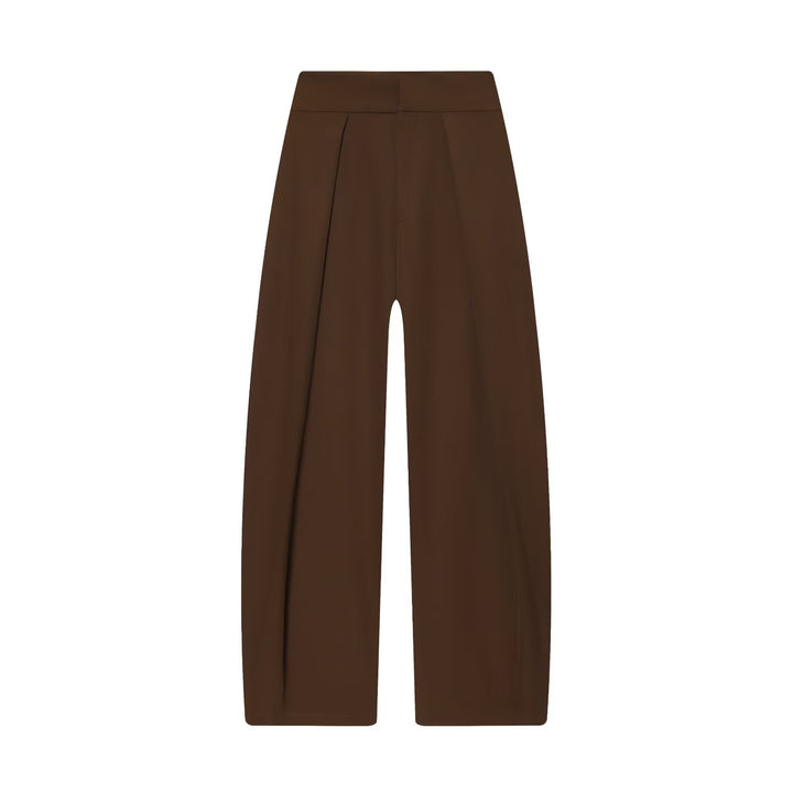 Damen elegante weite Hose mit feinen Falten Drune