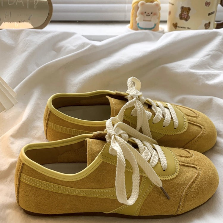 Damen Sportliche Sneakers aus Veloursleder mit atmungsaktiven Einsätzen und besonders weicher Sohle Drune
