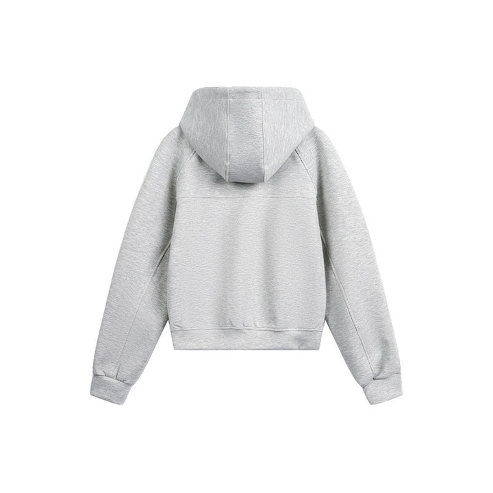 Unisex Kapuzen-Sweatjacke mit Zwei-Wege-Reißverschluss und Boxy-Schnitt Drune