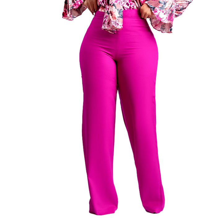Damen Elegante und figurbetonte High-Waist-Hosen Drune