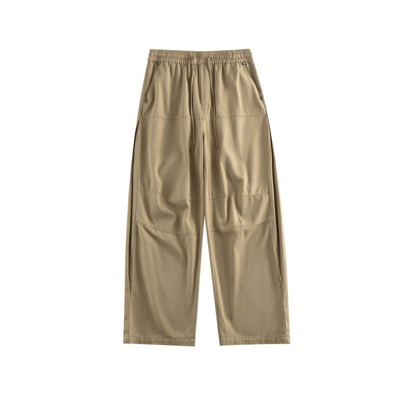 Damen Weite Culotte-Hose im Utility-Stil mit elastischem Bund, Tunnelzug und aufgesetzten Taschen Drune