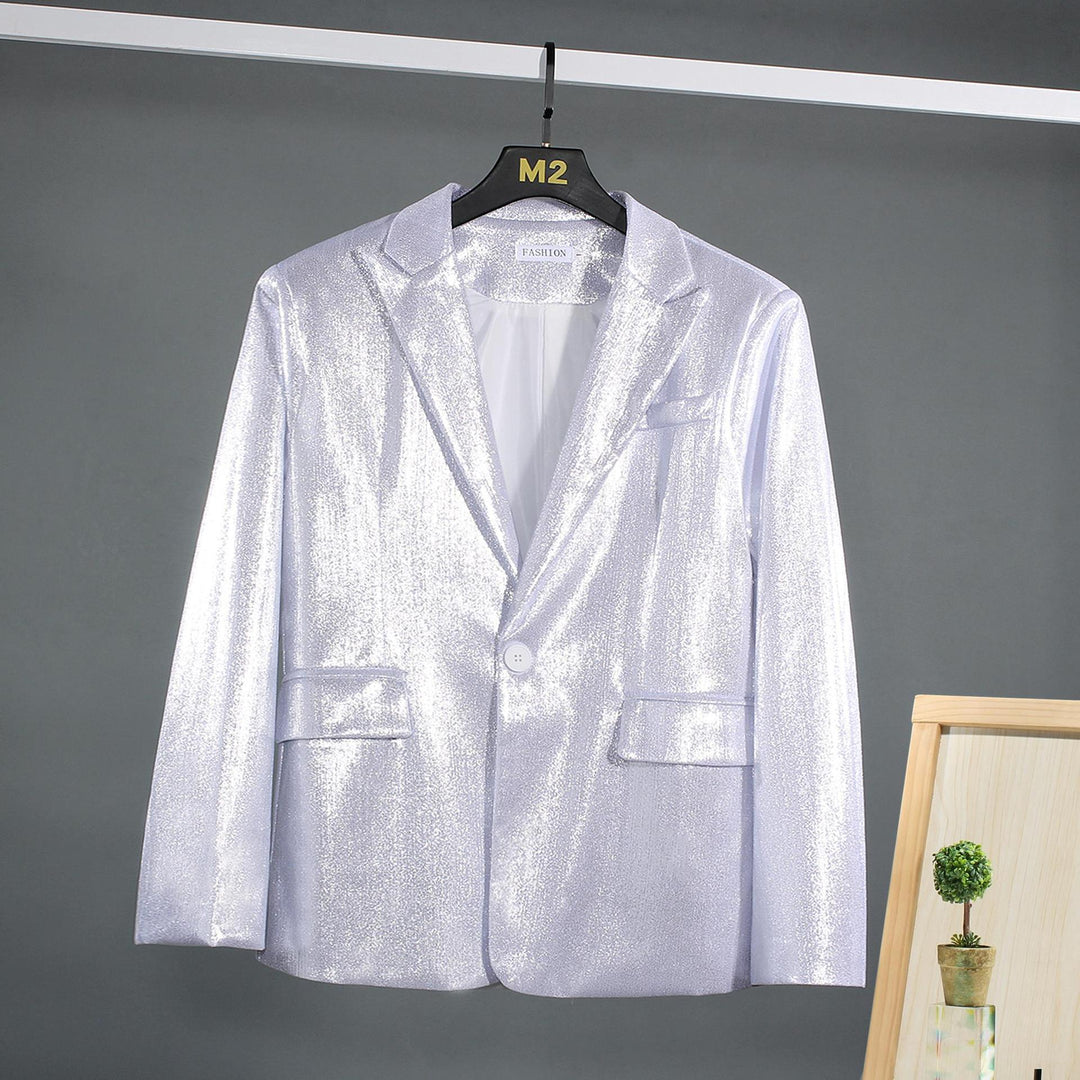 Herren schimmernder Blazer mit luxuriösem Obermaterial und klassischem Schnitt Drune