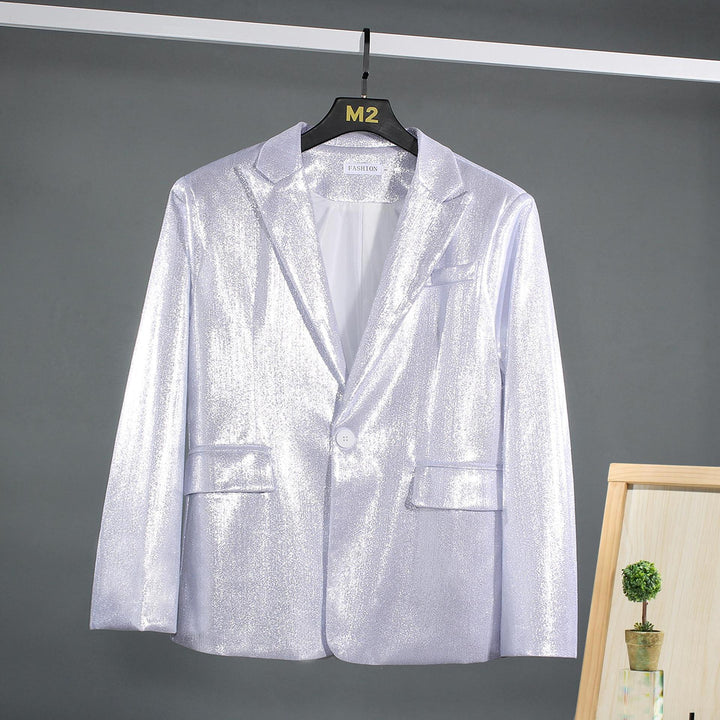 Herren schimmernder Blazer mit luxuriösem Obermaterial und klassischem Schnitt Drune