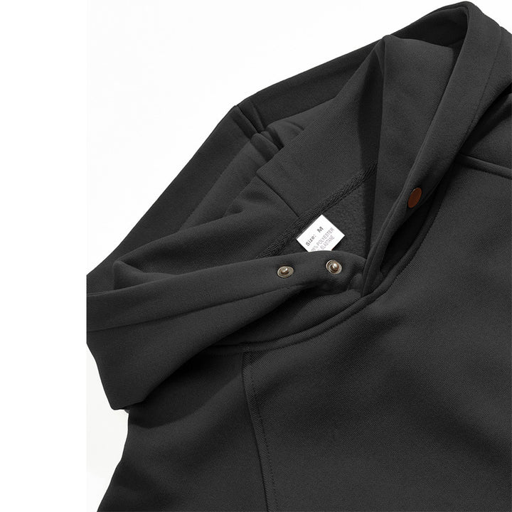 Herren oversized Kapuzenpullover aus weichem Baumwollmix mit Kangaroo-Tasche Drune