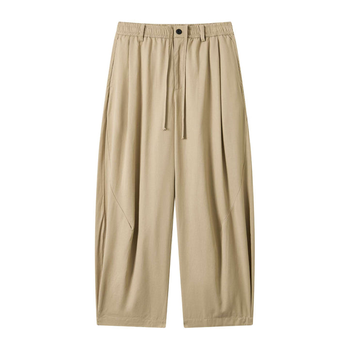 Damen weite Culotte-Hose mit elastischem Bund und Tunnelzug Drune