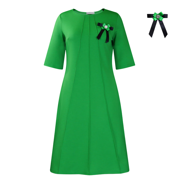 Damen Kleid mit edel verzierten Details Drune