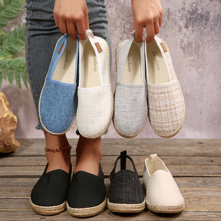 Damen Espadrilles mit rutschfester Sohle und anatomischem Fußbett Drune