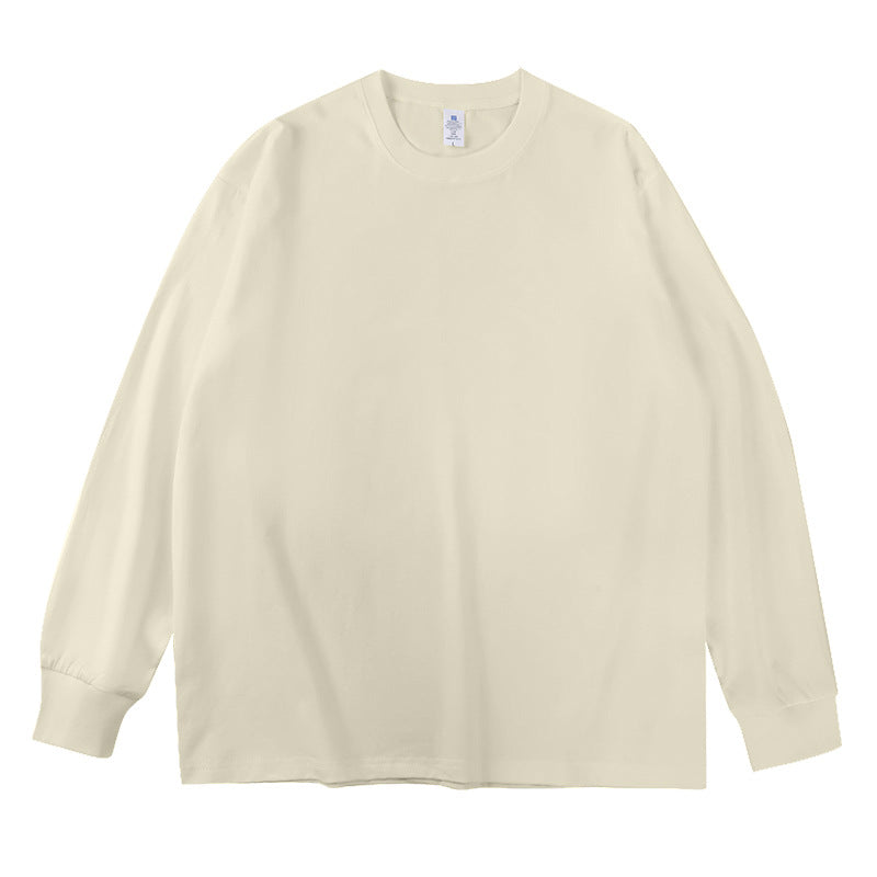 Unisex Oversize-Langarm-Sweatshirt mit Rundhalsausschnitt und gerippten Bündchen Drune