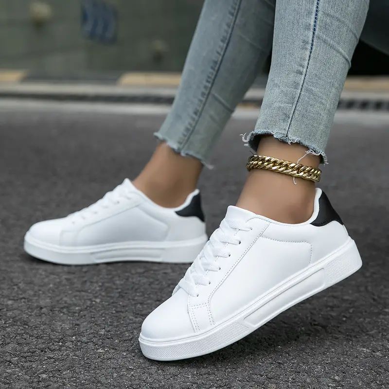 Damen nan minimalistische Sneaker im veganen Lederlook mit gepolsterter Komfortsohle Drune