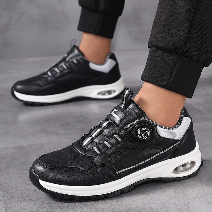 Herren nan sportlicher Freizeit-Sneaker mit Luftkapsel-Fersendämpfung, stufenlosem Klickverschluss und viskoelastischem Fußbett Drune