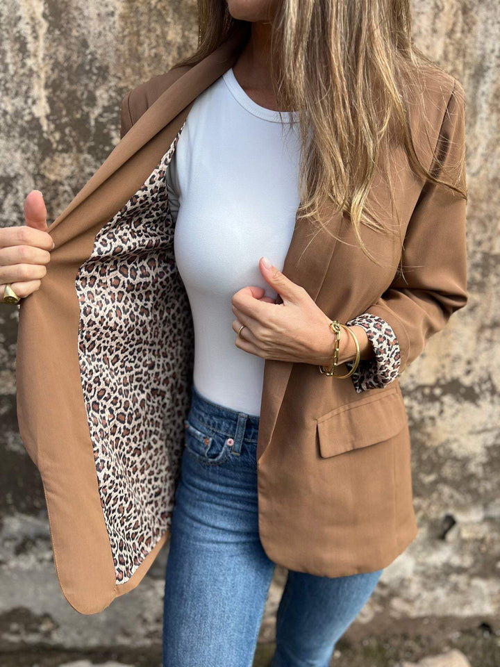 Drune | Blazer mit Леопарденmuster Füttert