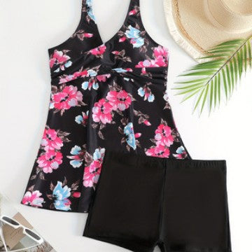 Damen Tankini mit floralen Akzenten Drune