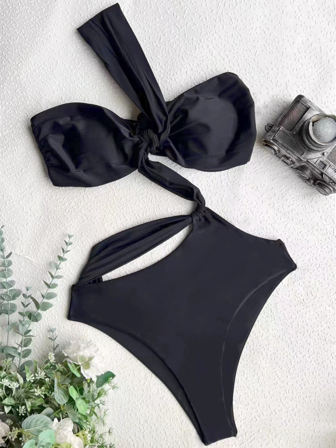 Damen Einseitiger Wickel-Bikini Drune