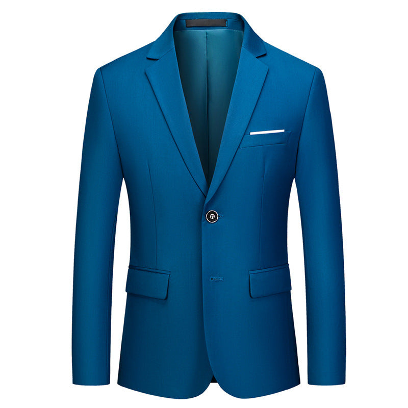 Herren nan tailliertes Sakko mit schmaler Silhouette, Stretchanteil und Pattentaschen Drune