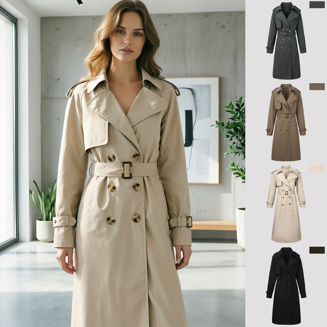 Damen moderner Trenchcoat Drune