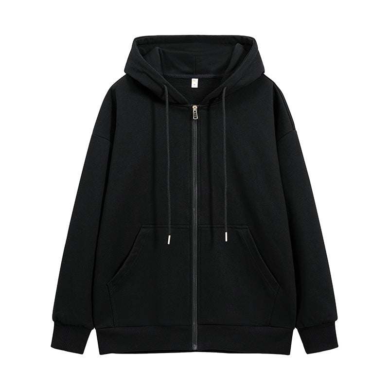 Unisex Oversize Kapuzen-Fleecejacke mit Boxy-Schnitt und Metall-Reißverschluss Drune
