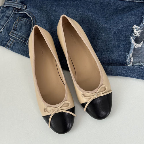 Damen Ballerinas mit zeitlosem Design und eleganter Schleifenapplikation Drune