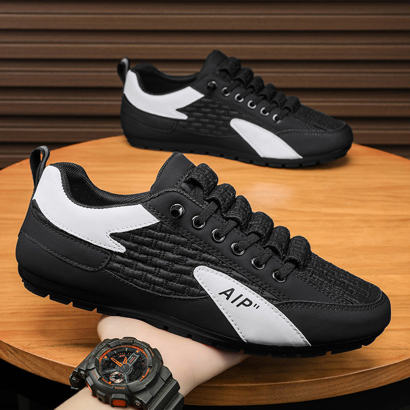 Herren Gewebter Low-Top Sneaker mit leichter Profilsohle und Panel-Details Drune