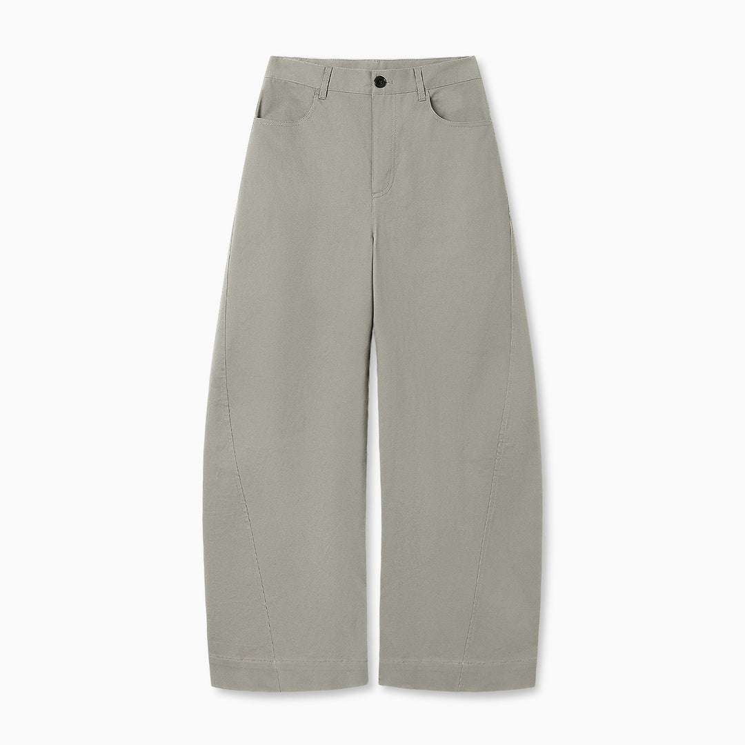 Damen Weit geschnittene High-Waist-Hose Drune