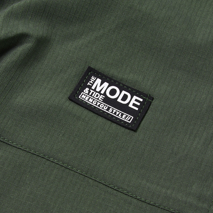 Herren leichte Outdoor-Jacke mit hohem Kragen Drune